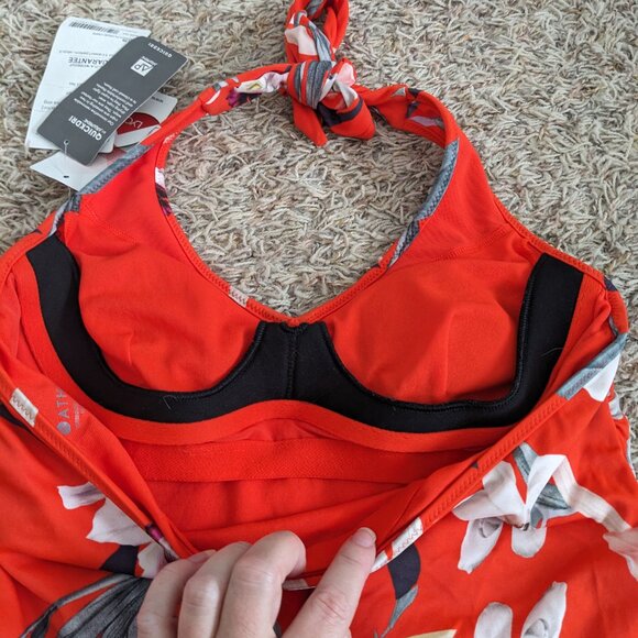 Athleta NWT Halter 1pc Floral Swimsuite Sz XS - Picture 7 of 8